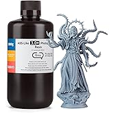 ELEGOO ABS-Like Resin 3.0+, Upgraded 3D Printer Photopolymer Resin, Higher Heat-Resistance Fast Curing High Precision Non-Brittle, Grey 1000g