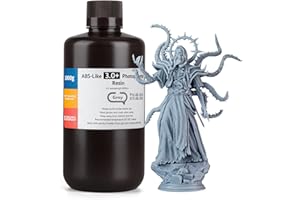 ELEGOO ABS-Like Resin 3.0+, Upgraded 3D Printer Photopolymer Resin, Higher Heat-Resistance Fast Curing High Precision Non-Brittle, Grey 1000g