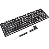 Happy Balls PBT Keycaps Backlit Doubleshot Keycap Set OEM Profile Cherry MX Key Caps with Keycaps Holder and Steel Wire Pulle