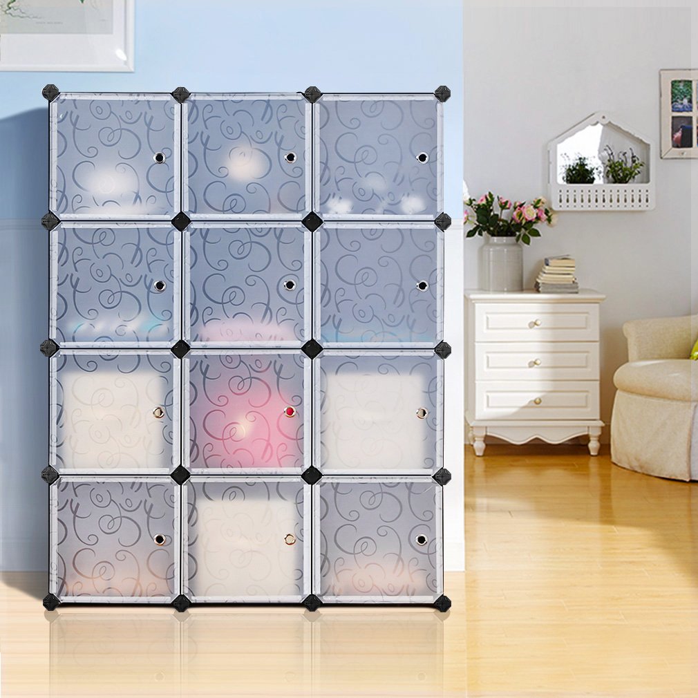 SONGMICS Cube Storage, 9Cube Plastic Organizer, DIY Modular Closet