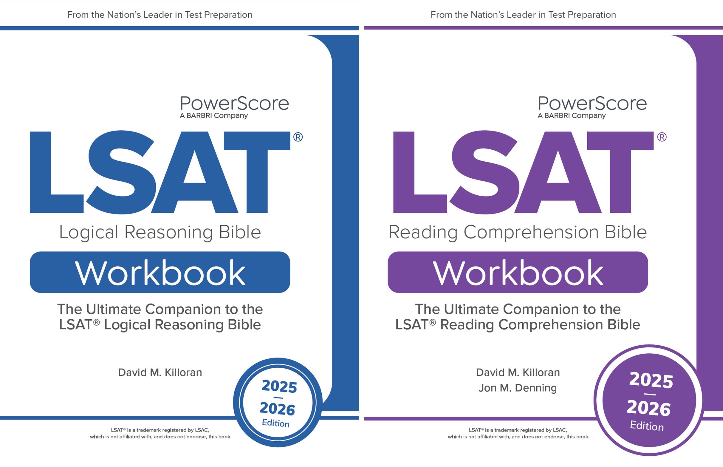 Photo 1 of The PowerScore LSAT Workbook Pack 2025-2026: LSAT Prep Practice Companion to the LSAT Bibles. Includes Prep for Reading Comprehension and Logical Reasoning