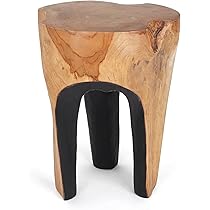 WTW SOLID WOOD TEAK SERIES STOOL 廃盤品　レア Solid Teak Round Stool | Teak Wood Furniture | EQ3