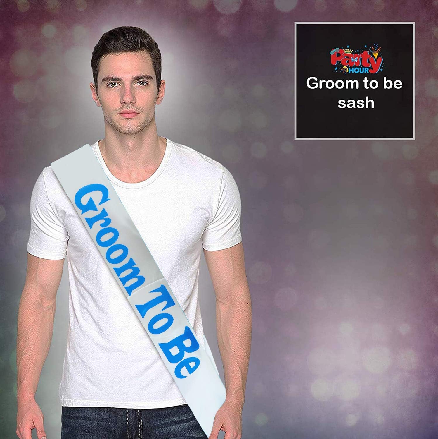 Party Hour Bachelorette Wedding Groom to Be Sash Party Supplies for Decoration