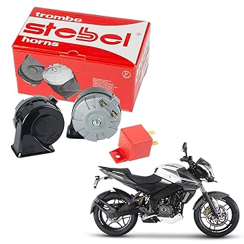 Oshotto Stebel Magnum Tm80 2 Horns With Loud Sound Compatible With Bajaj Pulsar Ns0 Amazon In Car Motorbike