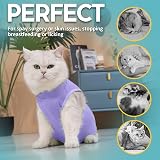 Avont Cat Recovery Suit Post Surgery Lavender M view 4
