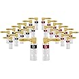 Sewell Silverback Right Angle Banana Plugs, 12 Pairs Quick Connect Gold Plated Speaker Plugs 90 Degree