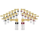 Sewell Silverback Right Angle Banana Plugs, 12 Pairs Quick Connect Gold Plated Speaker Plugs 90 Degree