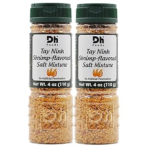 Dh Foods Shrimp Salt (Pack of 2) | Vietnamese seasoning salt | For fruits and vegetables | NO Synthetic Color - NO Artificial Preservative | 4 oz Net Wt.