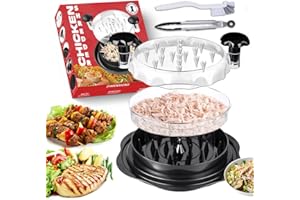 SELECT CASTLE 2025 Large Upgraded Chicken Shredder Visible Chicken Breast Meat Shredder Machine with Brush & Tong Anti-Slip & Heat Resistant BPA Free Chicken Shredder Tool Twist For all kinds of Cooked Meat & Salad