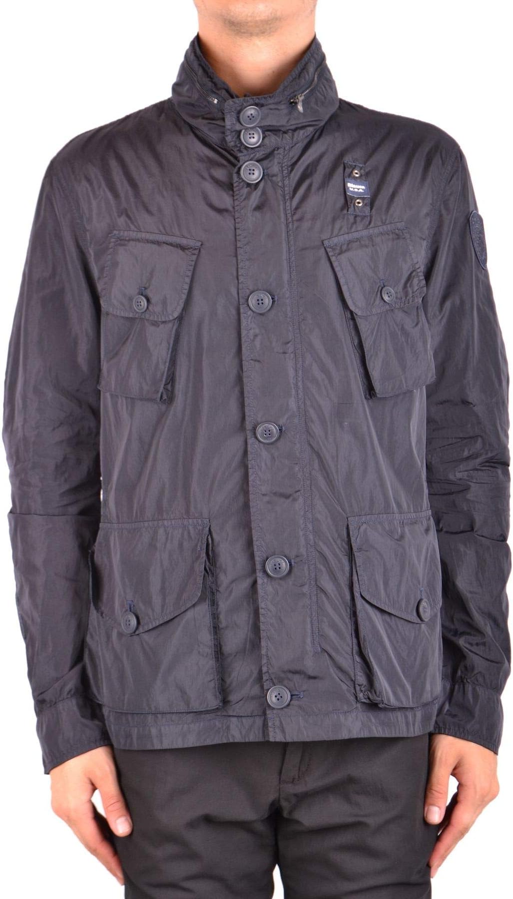 Blauer Men's MCBI35292 Blue Polyamide Outerwear Jacket