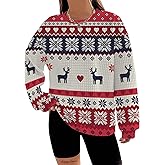 Christmas Hoodies for Women Waffle Casual Long Sleeve Sweatshirt Christmas Tree Graphic Pullover Top with Pocket