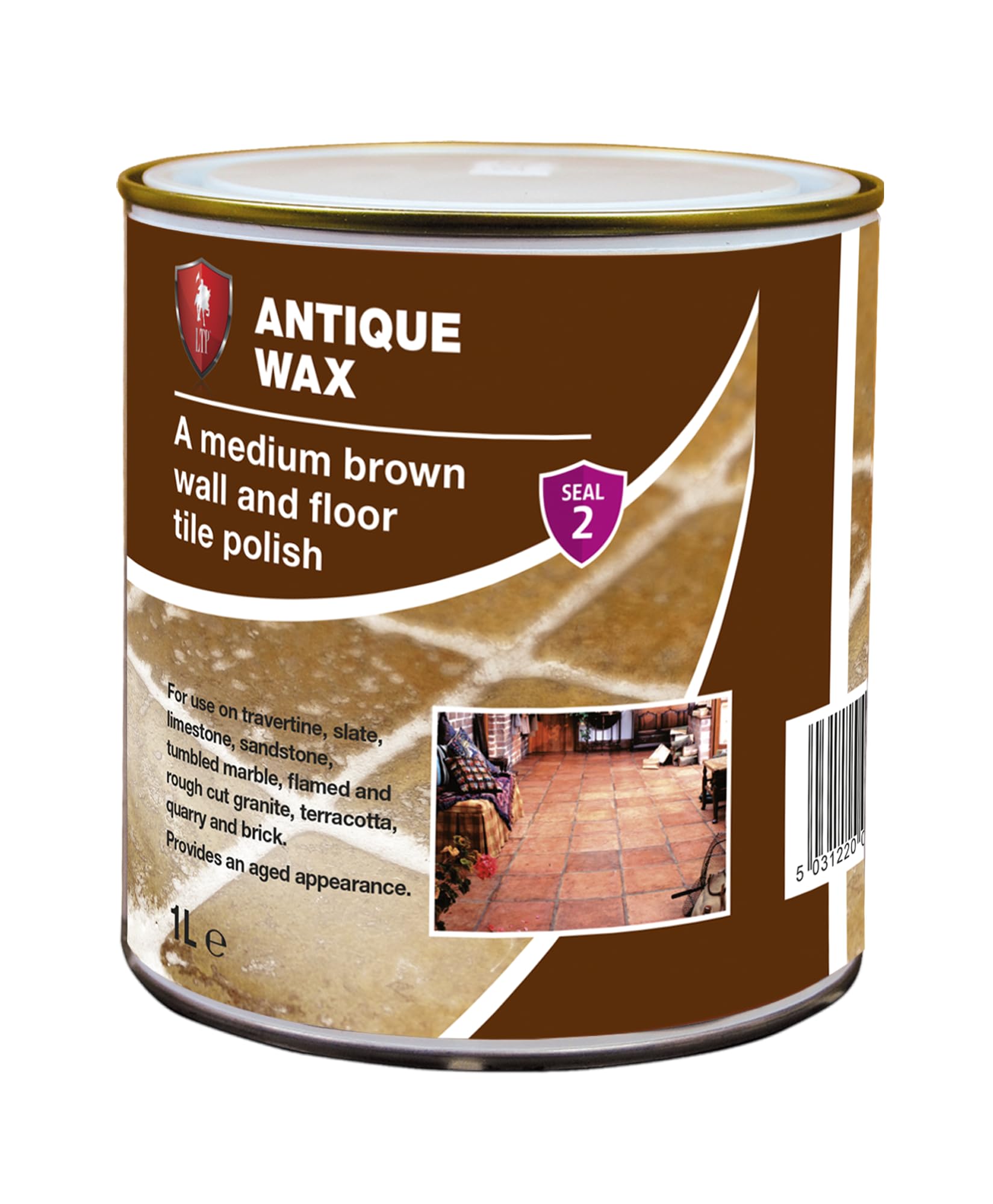 LTP Antique Wax | Medium Brown Wax for Ageing Quarry Tiles, Terracotta and Natural Stone Floors | Provides an aged appearance - 1Litre