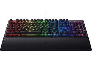 Razer BlackWidow V3 Mechanical Gaming Keyboard: Green Mechanical Switches - Tactile & Clicky - Chroma RGB Lighting - Compact 