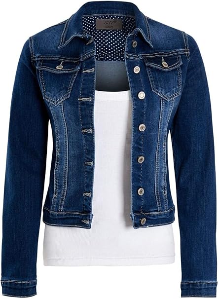 womens denim jacket size 14