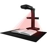 CZUR ET18 Pro Professional Document Scanner, 18MP HD Document Camera | 2nd Gen Auto-Flatten&amp;Deskew Tech, Capture A3, 186 Languages OCR, Convert to PDF/Searchable PDF/Word/Excel, for Windows&amp;macOS