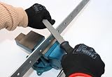 Hilka 8" Flat File Two Component Soft Grip Handle British Standard Blister Pack view 3