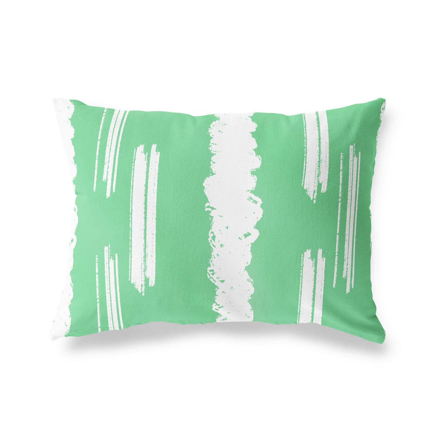 BonaMaison Decorative Cushion Cover, Petrol Green-White Throw Pillow Covers, Home Decorative Pillowcases for Livingroom, Sofa, Bedroom, Size: 45X60 Cm - Designed and Manufactured in Turkey