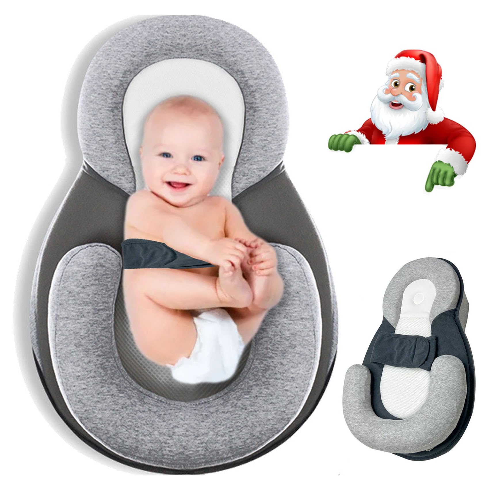 Photo 1 of ORWMX 2025 Upgraded Removable Rest Nest Baby Bed Acid Reflux with Strap, Keesley Rest Nest Baby Pillow for Comfortable & Feeding Support