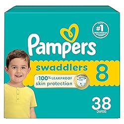 Pampers Baby Diapers - Swaddlers - Size 8, 38
