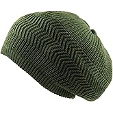 RW Unisex Cotton Classic Rasta Beanie Tam (Olive Green)