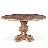 World Interiors Mango Wood Round Dining Table In