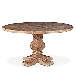 World Interiors Mango Wood Round Dining Table In