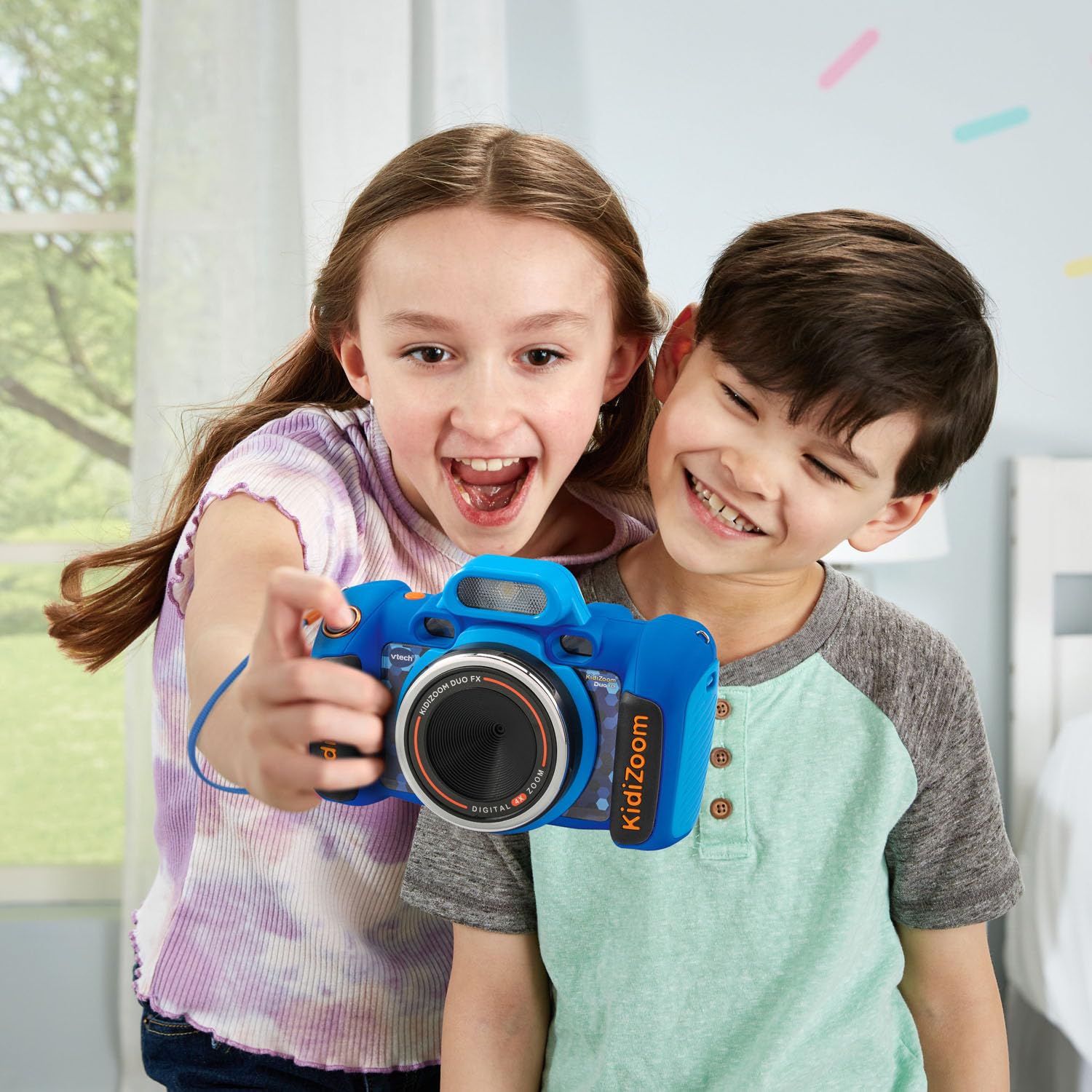 VTech KidiZoom Duo Camera FX Kids Digital Dual Cameras, Blue
