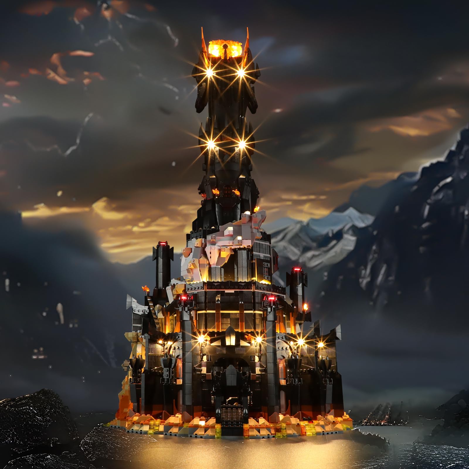 LIGHTAILING Light for Lego-10333 Barad-dûr - Led Lighting Kit Compatible with Lego Building Blocks Model - NOT Included The Model Set