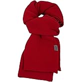 PuTian 100% Merino Wool Scarf for Men & Women Soft Warm Breathable Everyday Knitted Neck Wear