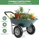 Panana Heavy Duty Garden Trolley 85L Cart 150kg Capacity Steel Frame view 5