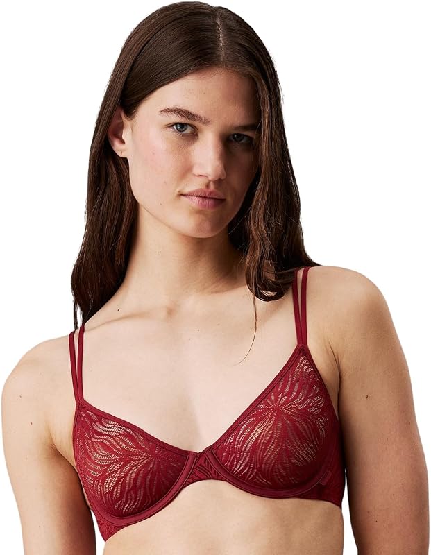 Soutien-Gorge Balconnet Femme Unlined à Armatures, Rouge (Syrah), 90E — photo 1 sur 3