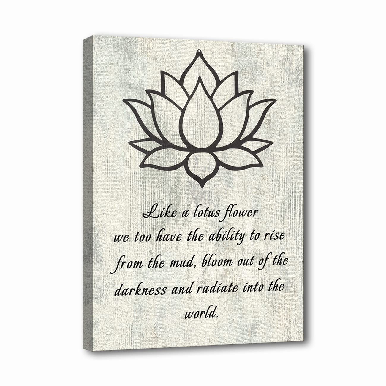 LZIMU Lotus Flower Canvas Wall Art Inspirational