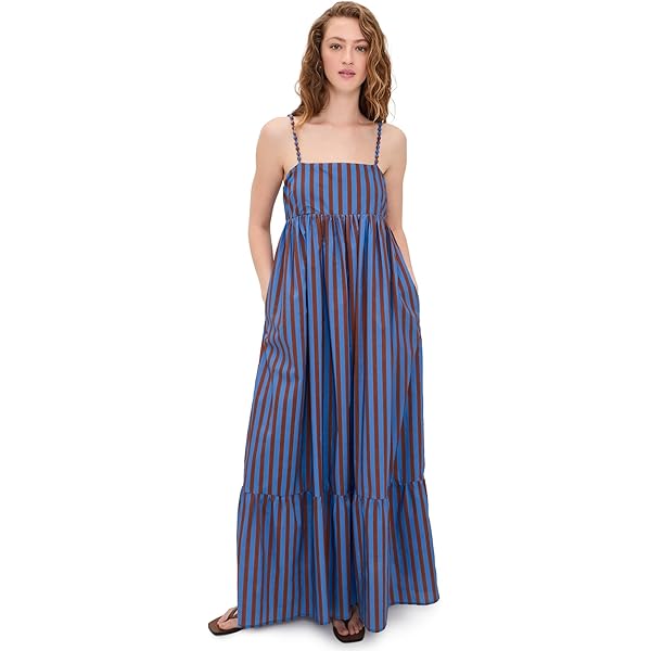 strapless open back dress PLEATED TANK DRESS main image 0