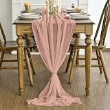 Artoid Mode Boho Peach Gauze Table Runner 300 cm Polyester view 3