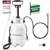 Beer Line Standard Beer Draft Keg Cleaning kit with 4oz Beer Line Powder Cleaner PBW compatible- Hand Pump Pressurized - Easy Safe to Use Keg Cleaner - w/Brush, Faucet Brush, Instruction Manual