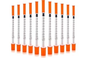 JIBENGAO Syringes 29Ga 0.5cc 1/2"(12.7mm)-Pack of 50