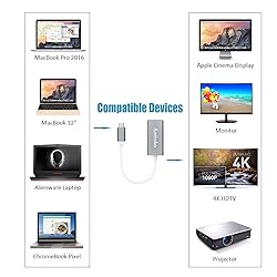 Amiroko USB-C to Mini DisplayPort Adapter, USB 3.1