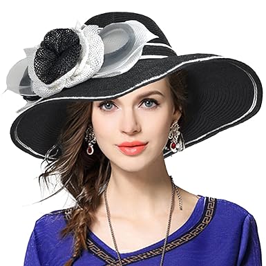 Paja Kentucky Derby Iglesia vestido de novia flores playa Sunhat ...