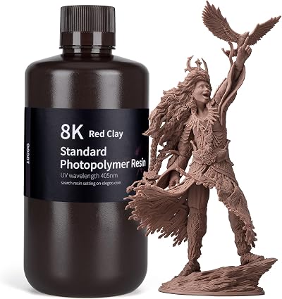 ELEGOO 8K Standard Photopolymer Resin 405nm 1000G Red Clay