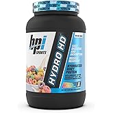 BPI Sports Hydro HD - 100% Hydrolyzed Whey Protein Powder - Muscle Growth, Recovery, 25g of Hydrolyzed Protein, Low Carb, Low Sugar, Fast Absorbing (23 Servings, Fruity Loopers)