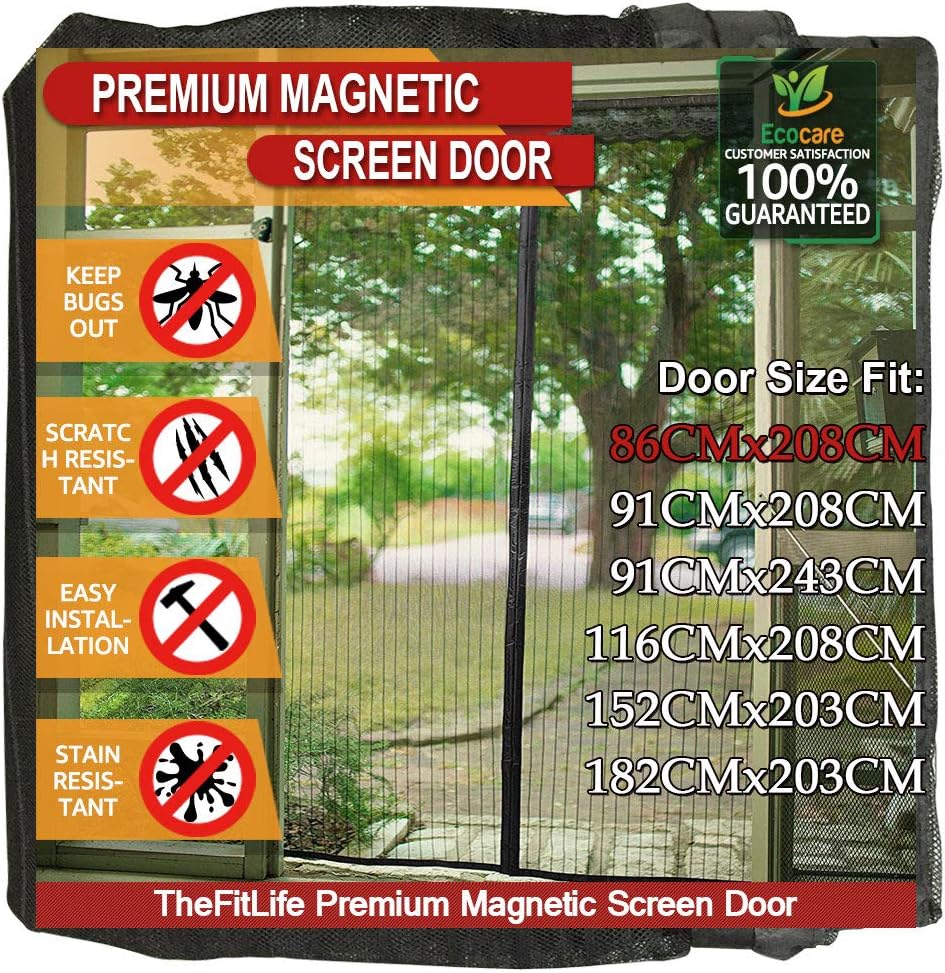TheFitLife Magnetic Fly Screens for Doors
