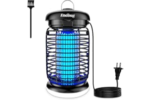 Endbug Bug Zapper, Bug Zapper Outdoor Indoor with LED Light, Electric Mosquito Zapper Fly Zapper, Waterproof Mosquito Killer Insect Zapper Fly Trap for Outside Patio Garden Backyard Home