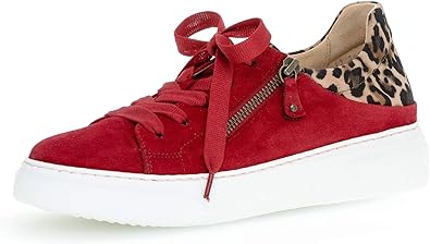 red leopard sneakers