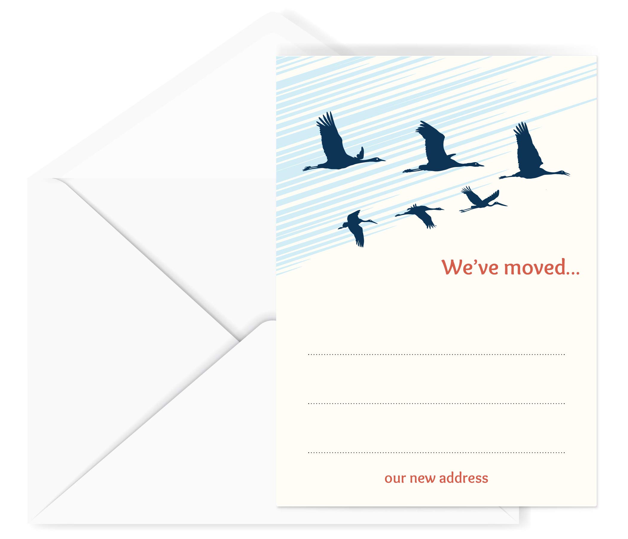 New Address Cards Moving Announcements Fill In Style