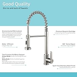 ATTOP Double Bowls Undermount Sink With Faucet,32