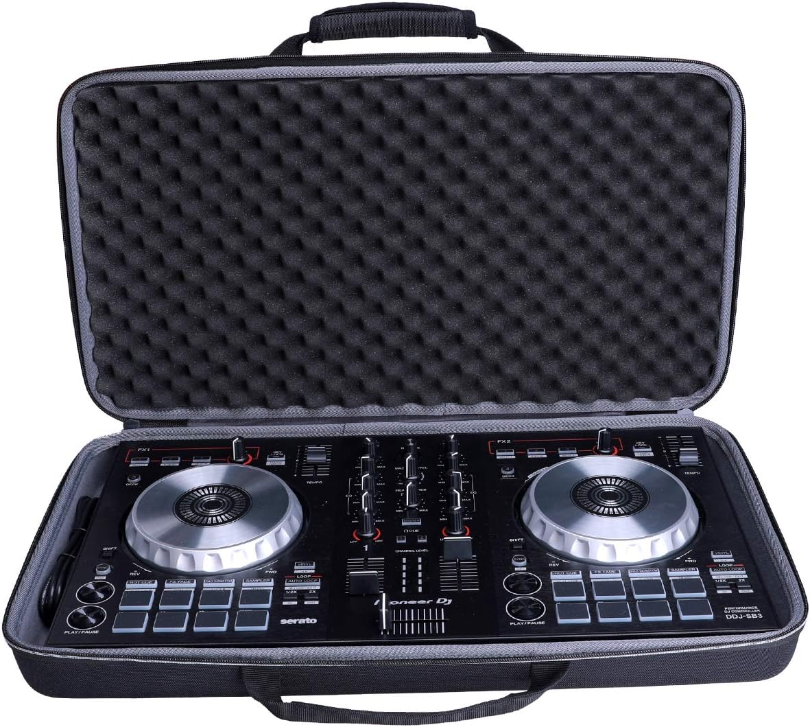 XANAD DJ Controller Carrying Case for Pioneer DJ DDJ-400 / DDJ-SB3 / DDJ-SB2 Portable Storage Bag (20.8×11.2×2.5 inch) Case Only!