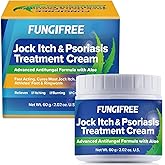 FungiFree Jock Itch Antifungal Cream for Men: Powerful Treatment Antifungal Cream for Skin - Soothing Itchy Relief for Men and Women (2 Oz, Pack of 1)