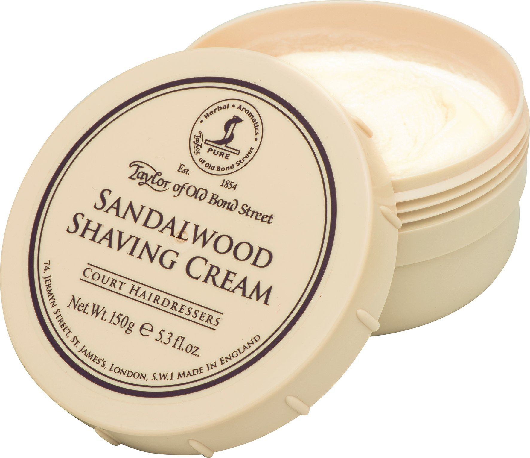 Taylor of Old Bond Street Sandalwood Shaving Cream Bowl, 5.3-Ounce