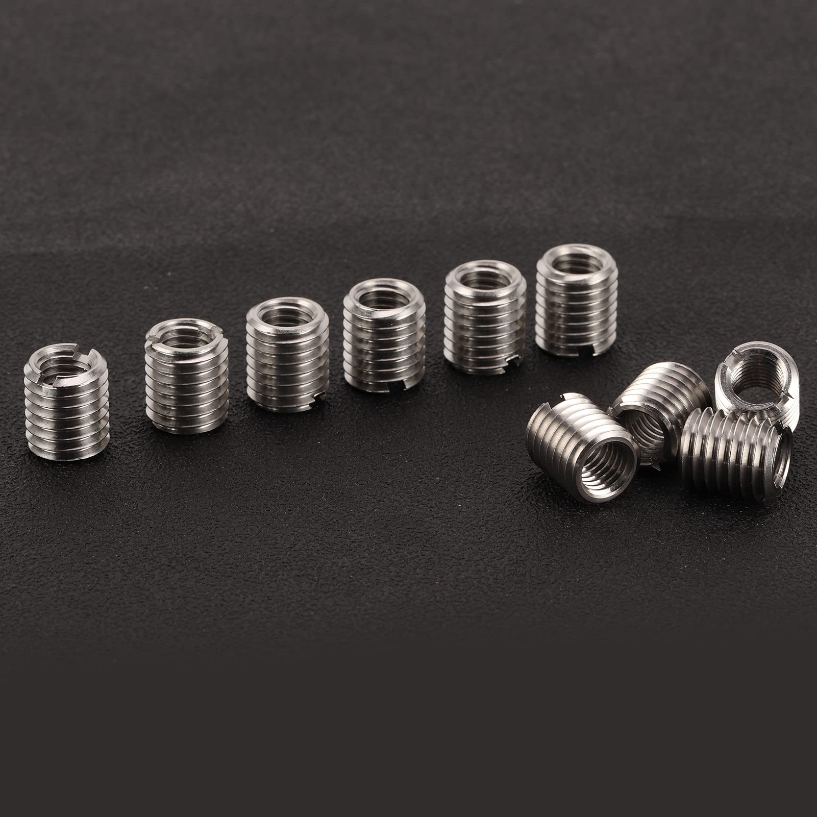 BORDSTRACT Thread Inserts for Hard-Wood, 303 Stainless Steel Thread Inserts Fastener Thread Inserts Repair Tool Female M10x1.5mm, Male M14x2mm