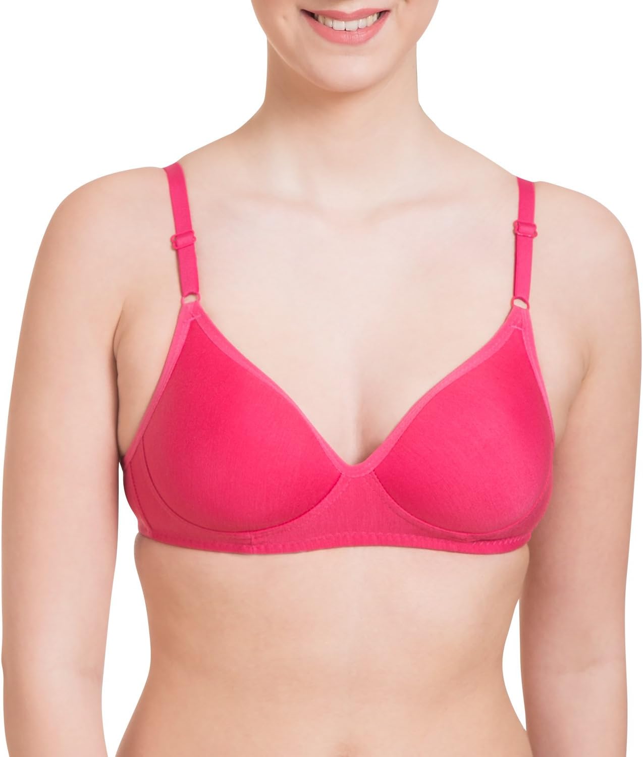 Women's T-Shirt Padded Non Wired Bra